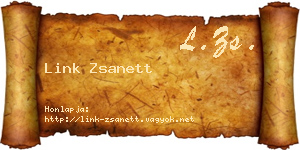 Link Zsanett névjegykártya